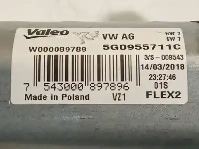 Recambio de automóvil de segunda mano de motor limpia trasero para volkswagen polo 1.0 tsi referencias oem iam 5g0955711c w000089789 