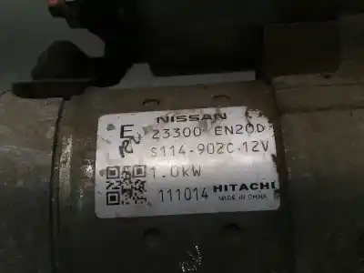 Piesă de schimb auto la mâna a doua electromotor pentru nissan qashqai+2 (jj10) acenta referințe oem iam 23300en20d s114902c 