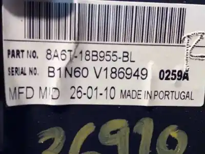 Pièce détachée automobile d'occasion écran multifonctions pour ford fiesta (cb1) ghia références oem iam 8a6t118b955bl  