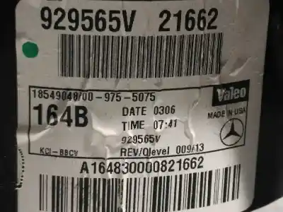 Автозапчасти б/у нагревательный вентилятор за mercedes-benz clase m (w164) ml 63 amg 4-matic (164.177) ссылки oem iam a1648300008 929565v 