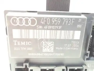 Pezzo di ricambio per auto di seconda mano modulo comfort per audi a6 c6 (4f2) 2.0 tdi riferimenti oem iam 4f0959793f  