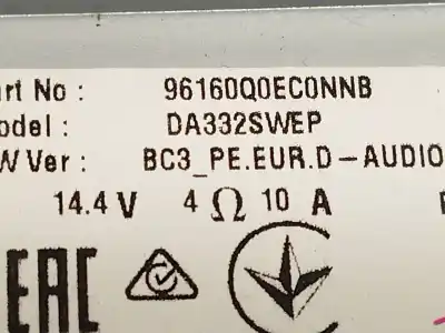 Second-hand car spare part audio system / radio cd for hyundai i20 iii (bc3, bi3) 1.0 t-gdi oem iam references 96160q0ec0nnb  