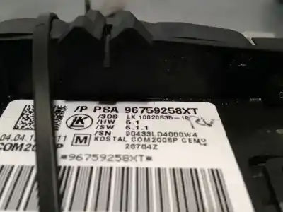 Pezzo di ricambio per auto di seconda mano controllo intermittente per citroen c4 lim. tonic riferimenti oem iam 96759258xt  