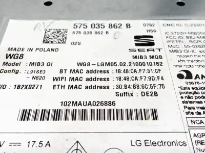 Автозапчасти б/у gps-навигационная система за seat ateca (kh7, khp) 2.0 tdi ссылки oem iam 575035862b  