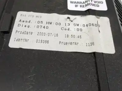 Peça sobressalente para automóvel em segunda mão display gps / multimídia por bmw 5 (e60) 530 d referências oem iam 6938109 a2c53058873 65826938109
