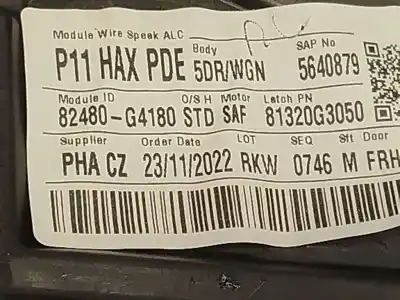 Second-hand car spare part passenger side right window regulator for hyundai i30 (pde, pd, pden) 1.5 oem iam references 82480g4180  82460g4010