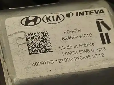 Second-hand car spare part passenger side right window regulator for hyundai i30 (pde, pd, pden) 1.5 oem iam references 82480g4180  82460g4010