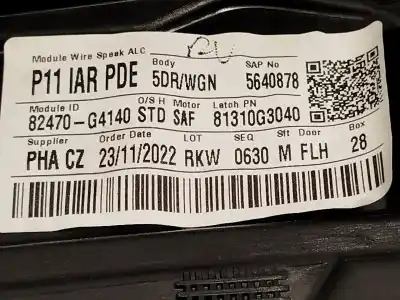 Second-hand car spare part driver left window regulator for hyundai i30 (pde, pd, pden) 1.5 oem iam references 82470g4140  82450g4010