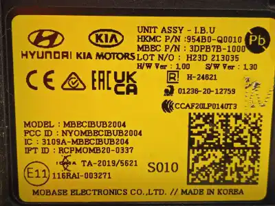 Автозапчасти б/у электронный модуль за hyundai i20 iii (bc3, bi3) 1.2 ссылки oem iam 954b0q0010  