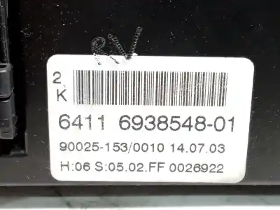 Peça sobressalente para automóvel em segunda mão comando de sofagem (chauffage / ar condicionado) por bmw 5 (e60) 530 d referências oem iam 6938548  64116938548