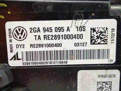 Second-hand car spare part left tailgate light for vw t-roc (a11, d11) 1.6 tdi oem iam references 2ga945095a  