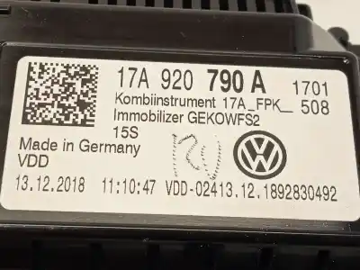 Second-hand car spare part dashboard for vw t-roc (a11, d11) 1.6 tdi oem iam references 17a920790a a2c17592800 