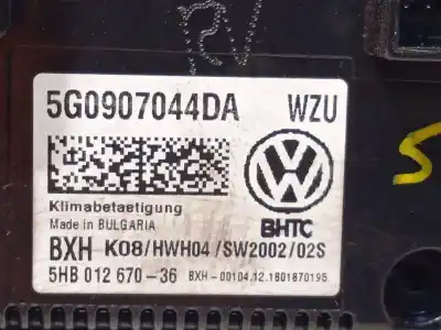 Peça sobressalente para automóvel em segunda mão comando de sofagem (chauffage / ar condicionado) por vw t-roc (a11, d11) 1.6 tdi referências oem iam 5g0907044da 5hb012670 5g0907044dawzu