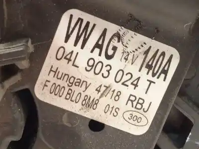 Pezzo di ricambio per auto di seconda mano alternatore per vw t-roc (a11, d11) 1.6 tdi riferimenti oem iam 04l903024t f000bl08m8 