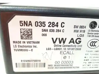 Second-hand car spare part electronic module for vw t-roc (a11, d11) 1.6 tdi oem iam references 5na035284c  