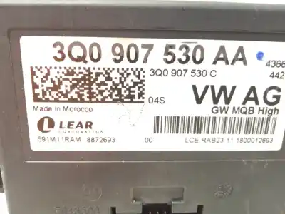 Автозапчасти б/у электронный модуль за vw t-roc (a11, d11) 1.6 tdi ссылки oem iam 3q0907530c  