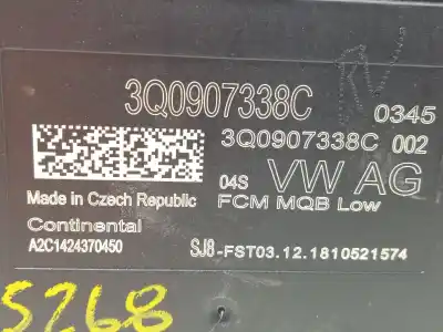 Автозапчасти б/у электронный модуль за vw t-roc (a11, d11) 1.6 tdi ссылки oem iam 3q0907338c a2c1424370450 