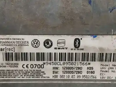 Автозапчасти б/у блок управления телефоном за seat altea xl (5p5) family ссылки oem iam 1z0035729d  