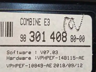 Автозапчастина б/у панель інструментів для citroen c4 cactus 1.5 bluehdi 120 посилання на oem iam 9830140880  9830087680