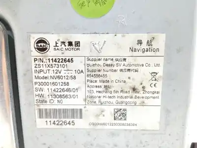 Second-hand car spare part multifunction display for mg rover mg zs suv 1.5 vti oem iam references 11422645  