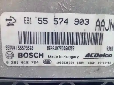 Pièce détachée automobile d'occasion calculateur moteur ecu pour opel insignia berlina cosmo références oem iam 55573560 0281016704 55574903