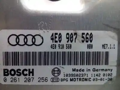 Автозапчасти б/у блок управления двигателем за audi a8 (4e2) 4.2 quattro ссылки oem iam 4e0907560 0261207256 
