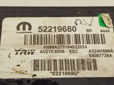 Автозапчастина б/у абс для jeep-viasa compass (mp, m6, mv, m7) 1.6 multijet посилання на oem iam 52219680 54087729a a021k400a