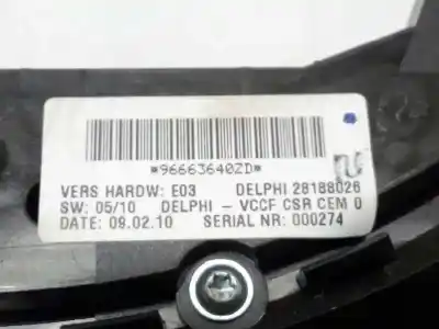 Pièce détachée automobile d'occasion commutateur multifonctions pour citroen c5 berlina exclusive références oem iam 96663640zd  