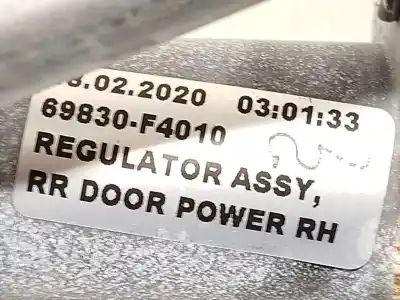 Автозапчасти б/у задний правый стеклорегулятор за toyota c-hr (_x1_) 2.0 hybrid (maxh10) ссылки oem iam 69830f4010  