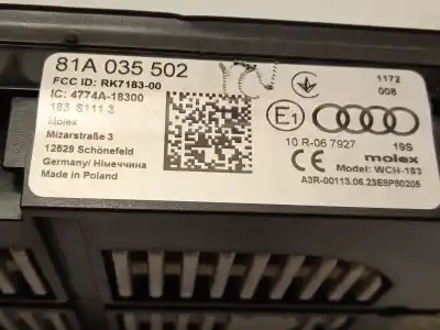 Автозапчасти б/у электронный модуль за seat ateca (kh7, khp) 1.5 tsi ссылки oem iam 81a035502 4774a18300 