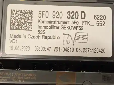 Second-hand car spare part dashboard for seat ateca (kh7, khp) 1.5 tsi oem iam references 5f0920320d  