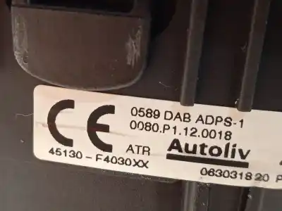 Автозапчасти б/у комплект подушки безопасности за toyota c-hr (_x1_) 2.0 hybrid (maxh10) ссылки oem iam 55401f4090c4 73960f4011 45130f4030c1