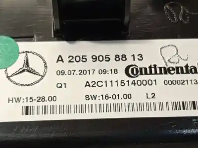 Автозапчасти б/у климат-контроль за mercedes-benz clase c cabrio (bm 205) (6.2016->) c 200 (205.442) ссылки oem iam a2059058813 2059058813 