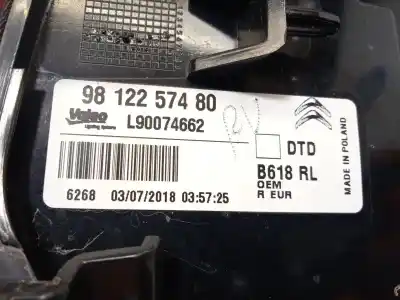Автозапчасти б/у правый задний фонарь за citroen c3 iii (sx) 1.2 vti 82 ссылки oem iam 9812257480 l90074662 