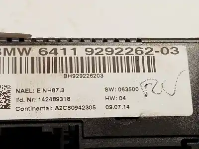 Second-hand car spare part climate control for bmw x1 (e84) sdrive 18 d oem iam references 64119292262  