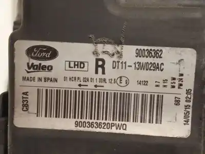Автозапчастина б/у права фа для ford tourneo connect / grand tourneo connect v408 monospace 1.6 tdci посилання на oem iam dt1113w029ac 90036362 1827686