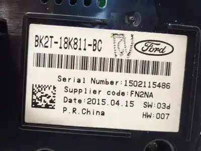 Second-hand car spare part multifunction switch for ford tourneo connect / grand tourneo connect v408 monospace 1.6 tdci oem iam references bk2t18k811bc  2190668