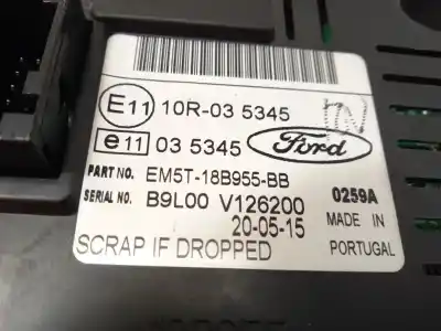 Автозапчастина б/у багатофункційний дисплей для ford tourneo connect / grand tourneo connect v408 monospace 1.6 tdci посилання на oem iam em5t18b955bb  2014481