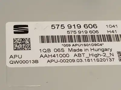 Second-hand car spare part multifunction display for seat ateca (kh7, khp) 2.0 tsi 4drive oem iam references 575919606  