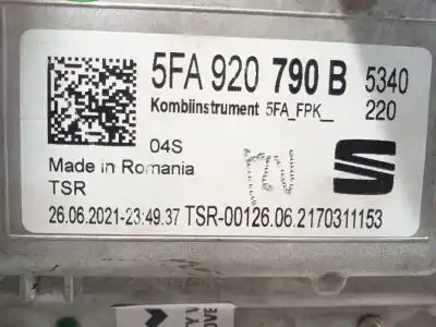Peça sobressalente para automóvel em segunda mão quadrante por cupra formentor (km7) 1.4 e-hybrid referências oem iam 5fa920790b  