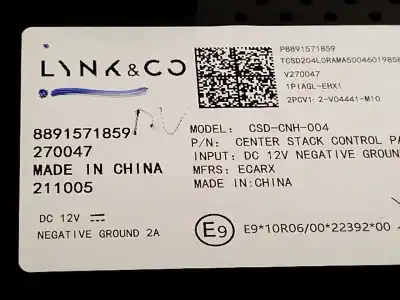 Second-hand car spare part multifunction display for lynk & co 01 phev oem iam references 8891571859 p8891571859 
