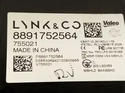 Автозапчасти б/у электронный модуль за lynk & co 01 phev ссылки oem iam 8891752564  