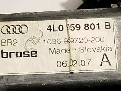 Автозапчасти б/у регулятор стекла заднего левого за audi q7 (4lb) 3.0 tdi quattro ссылки oem iam 4l0959801b  