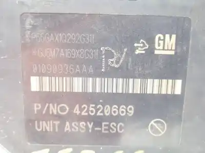 Peça sobressalente para automóvel em segunda mão abs por opel mokka / mokka x (j13) 1.6 cdti 4x4 (_76) referências oem iam 42520669 688250455 01090936aaa