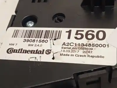 Pezzo di ricambio per auto di seconda mano controllo climatico per opel mokka / mokka x (j13) 1.6 cdti 4x4 (_76) riferimenti oem iam 39081560 a2c1134850001 