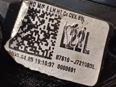 Second-hand car spare part left rearview mirror for kia ceed (cd) 1.0 t-gdi oem iam references 87610j7220b3l  87610j7220