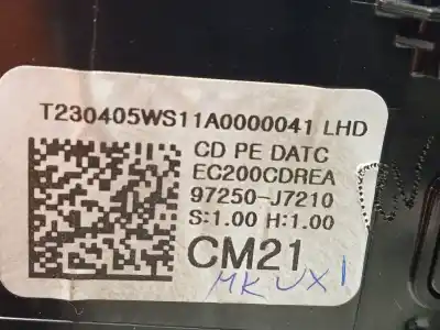 Pezzo di ricambio per auto di seconda mano controllo climatico per kia ceed (cd) 1.0 t-gdi riferimenti oem iam 97250j7210  97250j7210wk