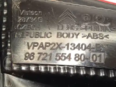 Автозапчасти б/у внутренний правый задний фонарь за citroen c4 ii (nc_) 1.6 hdi 90 ссылки oem iam 9672155480  7453e5