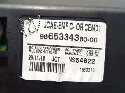 Автозапчасти б/у многофункциональный дисплей за citroen c4 ii (nc_) 1.6 hdi 90 ссылки oem iam 9665334380 ns54822 