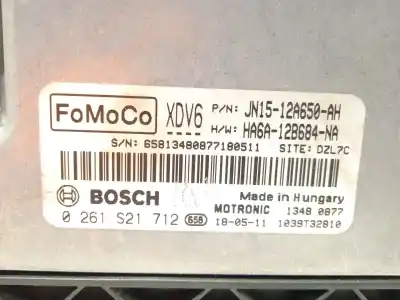 Автозапчастина б/у ебу контролер двигуна для ford ecosport (cr6) 1.0 ecoboost cat посилання на oem iam jn1512a650ah 0261s21712 